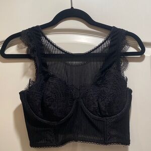 Victoria's Secret Black Lace Underwire Bra